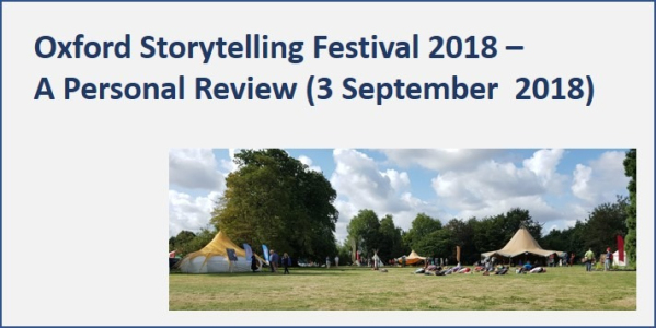 Oxford Storytelling Festival 2018